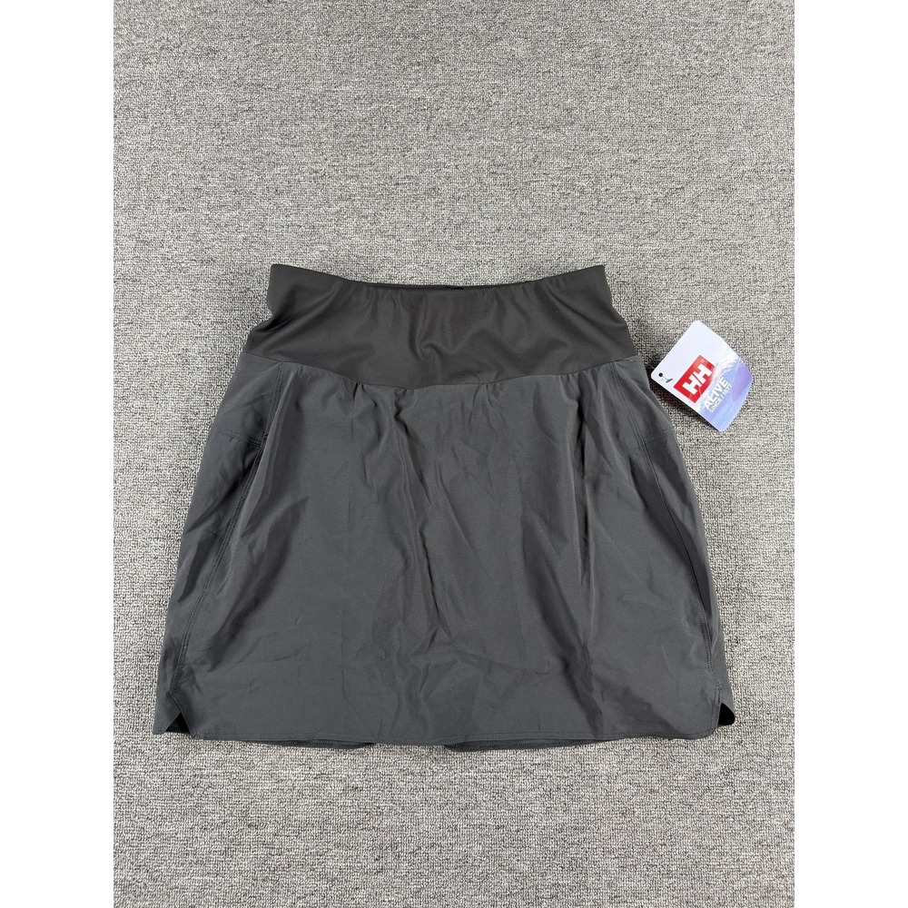 Helly Hansen Skort Womens Medium Black Rask Athletic Stretch Hiking Running